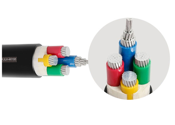 Çin 0.6 / 1kV ile Alüminyum İletken İzoleli PVC Kılıflı Kablo Dört Çekirdekli PVC Kablo Tedarikçi