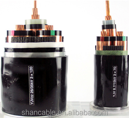 Çin XLPE İzoleli Siyah PVC Güç Kablosu Bakır / Alüminyum İletken Tedarikçi