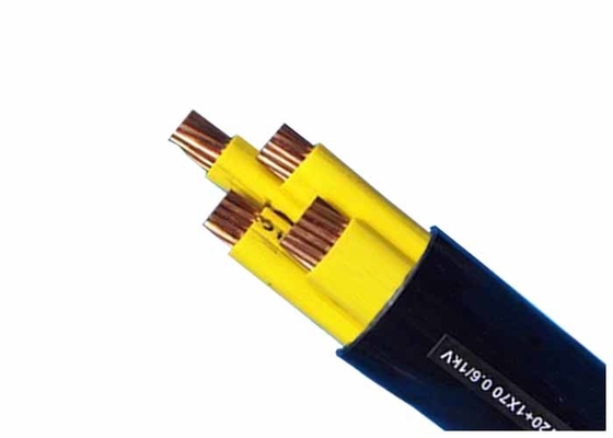 Çin Güç İletimi için 0.6 / 1kV Dört Çekirdek CU / PVC / PVC Sarı PVC İzoleli Kablolar Tedarikçi