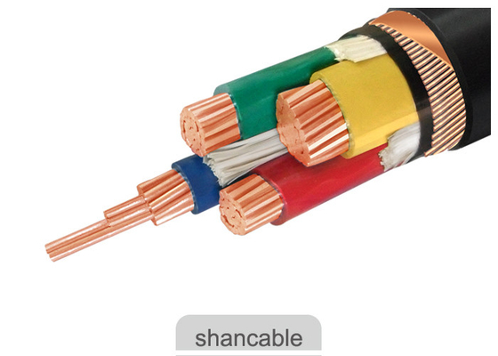 Çin Üç Yarım Çekirdekli Özelleştirilmiş PVC İzoleli Kablolar 600 / 1000V Nominal Gerilim Tedarikçi