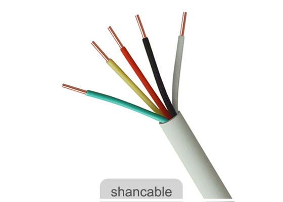 Çin Elektrik Gücü İçin Çok Çekirdekli PVC İzolasyon Elektrik Kablo Tel Beyaz Ceket Rengi Tedarikçi