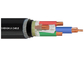 XLPE veya PVC İzoleli Çelik Tel Zırhlı Elektrik Kablosu 4 Çekirdek Bakır Kablo 0.6 / 1kV Tedarikçi
