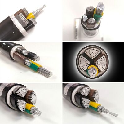 Çin UV Resistant PVC Insulated Power Cable 0.6/1kV 4x35mm2 Aerial Overhead Outdoor Use tedarikçi