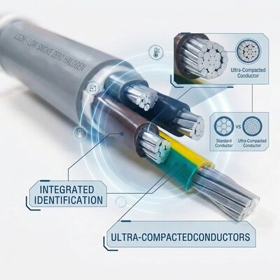 Çin N2XCH-J 5x16mm2 Low Smoke Zero Halogen PVC Insulated Cable Tunnel 0.6/1kV IEC60502 tedarikçi
