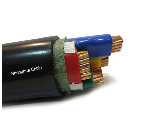 Shanghai Shenghua Beş çekirdekli PVC yalıtımlı ve kaplı 0.6 / 1kV zırhsız alüminyum iletken kablosu Tedarikçi