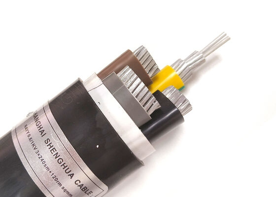 CYKY 5x10mm2 Dış Kullanım için Oksijensiz Bakır PVC yalıtımlı Yeraltı Dağıtım Kablosu 0.6/1kV tedarikçi