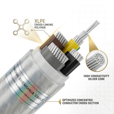 High Temperature XLPE Insulated PVC Sheathed Cable 0.6/1kV 4x16mm2 Power Station tedarikçi