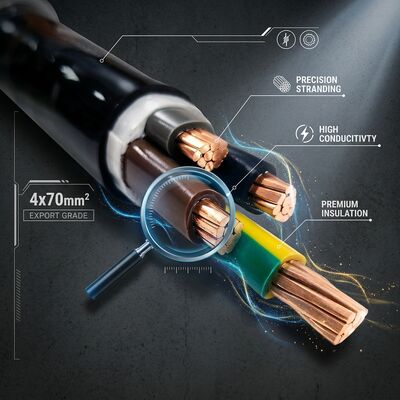 Factory Direct PVC Insulated Power Cable 0.6/1kV 4x70mm2 Copper Export Grade tedarikçi