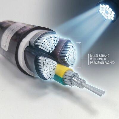IP68 Su Geçirmez PVC Yalıtımlı Güç Kablosu 0.6/1kV 4x25mm2 Yeraltı Doğrudan Gömme tedarikçi