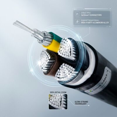 Free Sample PVC Insulated Power Cable 0.6/1kV 3x10mm2 Copper Fast Delivery tedarikçi