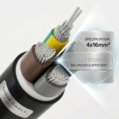NYY 4x25mm2 PVC Insulated Cable 90C High Temperature Underground 0.6/1kV IEC60502 Power Wire tedarikçi