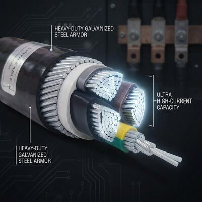 ABC 4x35mm2 UV Stabilized PVC Insulated Aerial Bundled Cable Overhead 0.6/1kV IEC60502 tedarikçi