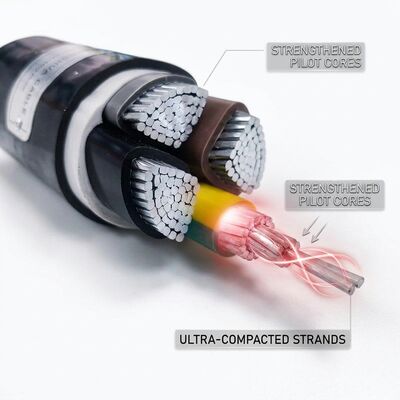 NYY 1x120mm2 PVC Insulated Single Core Cable 90C Power Station 0.6/1kV IEC60502 tedarikçi
