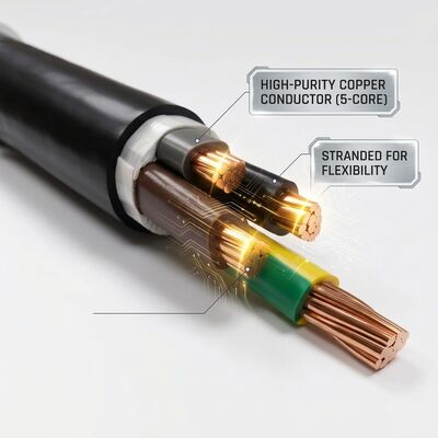 LSZH 3x2.5mm2 PVC Insulated Building Cable Low Smoke Zero Halogen Flame Retardant 450/750V tedarikçi