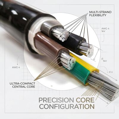 NYY 4x70mm2 Anti UV PVC Insulated Cable Direct Burial Sunlight Resistant 0.6/1kV IEC60502 tedarikçi