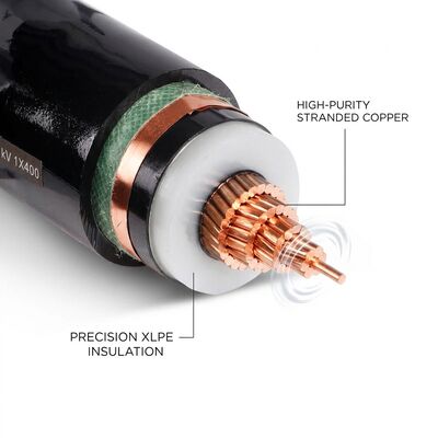 Düşük iletken direnci Saf Bakır XLPE yalıtımlı güç kablosu 0.6/1kV tedarikçi