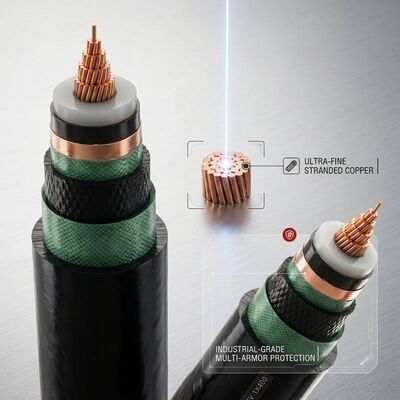 Flexible Class 5 Fine Stranded 4x35mm2 Copper XLPE Insulated RV-K Power Cable tedarikçi